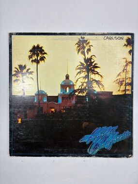 Hotel California Vinyl Record - Blue & Gold Artwork